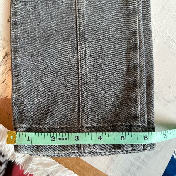 Sezane Maxime Belted Exposed Button Fly Jeans Gray Size FR 38 US 6 - Picture 14 of 15